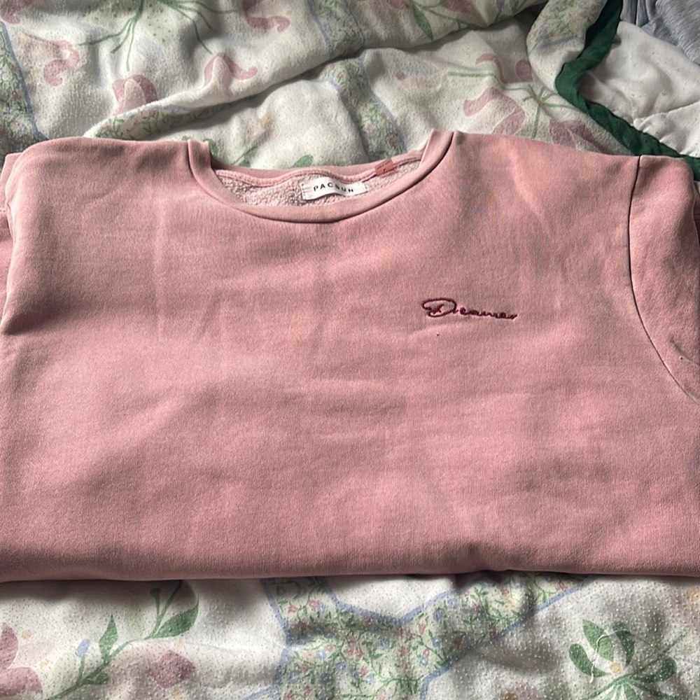 Pink-Red Pacsun Crewneck